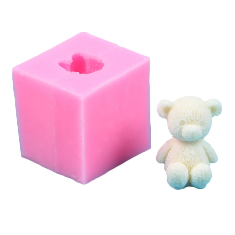 3D Bear Silicone Mold for DIY Crafts