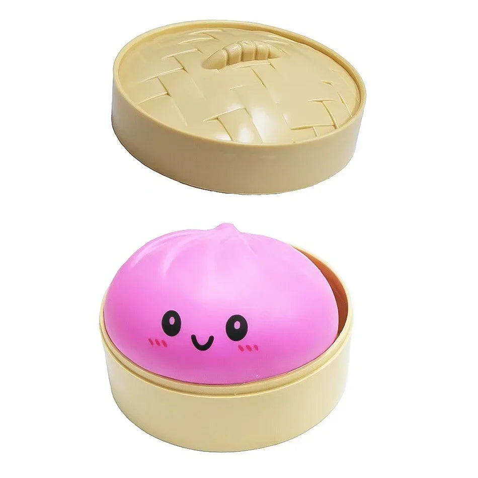 Squishy Dumpling Stress Relief Toy – Cute Squeeze Fidget for Anxiety & Fun