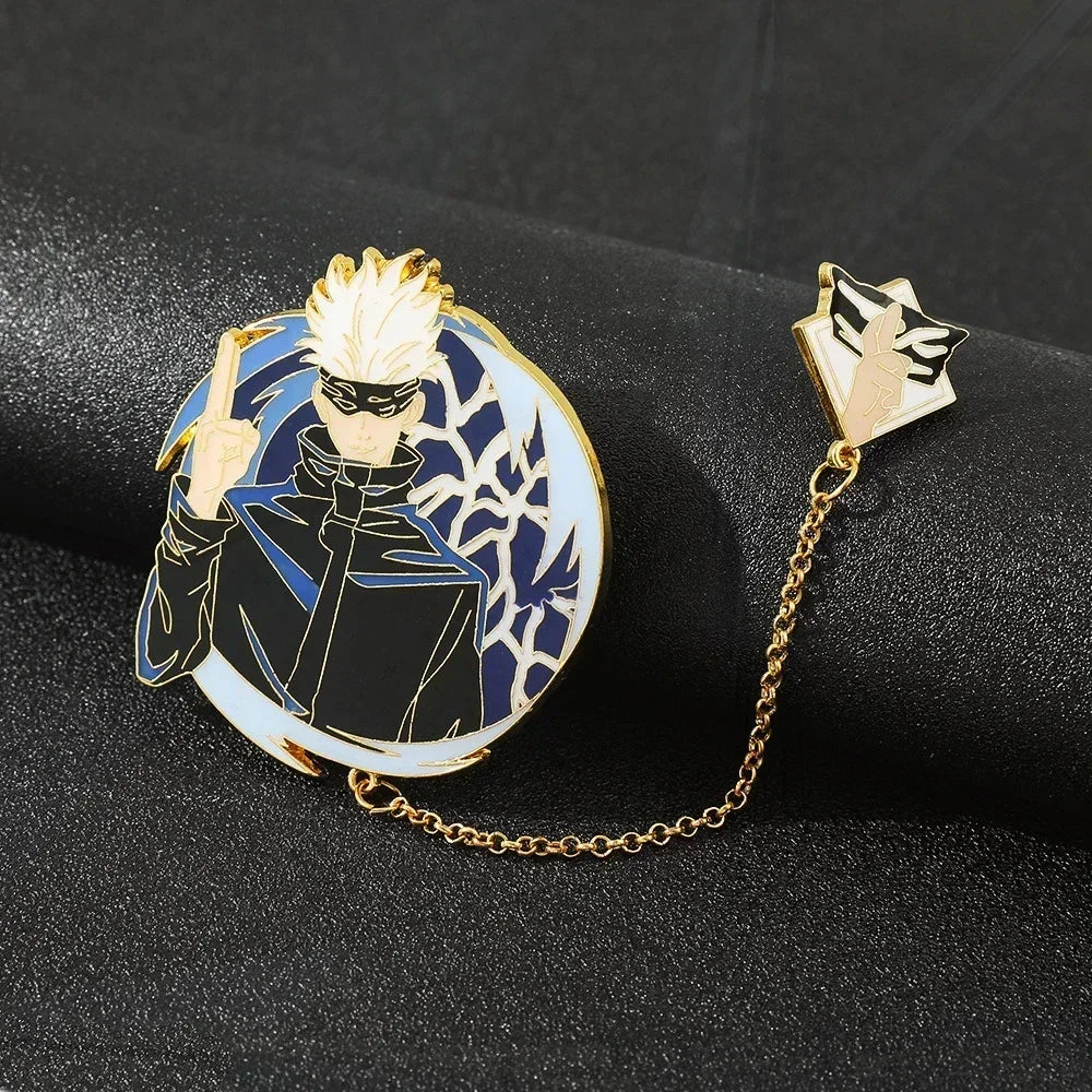 Jujutsu Kaisen Enamel Badge Set with Chain