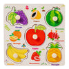 Toddler Wooden Puzzle Set - Animal, Traffic & Fruit Theme - Montessori Learning Toy