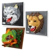 3D Mosaic Art Building Block Set — Shark, Eagle & Parrot Designs