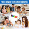 A colorful air dry clay set for kids showing various modeling activities and children engaging in creative play.