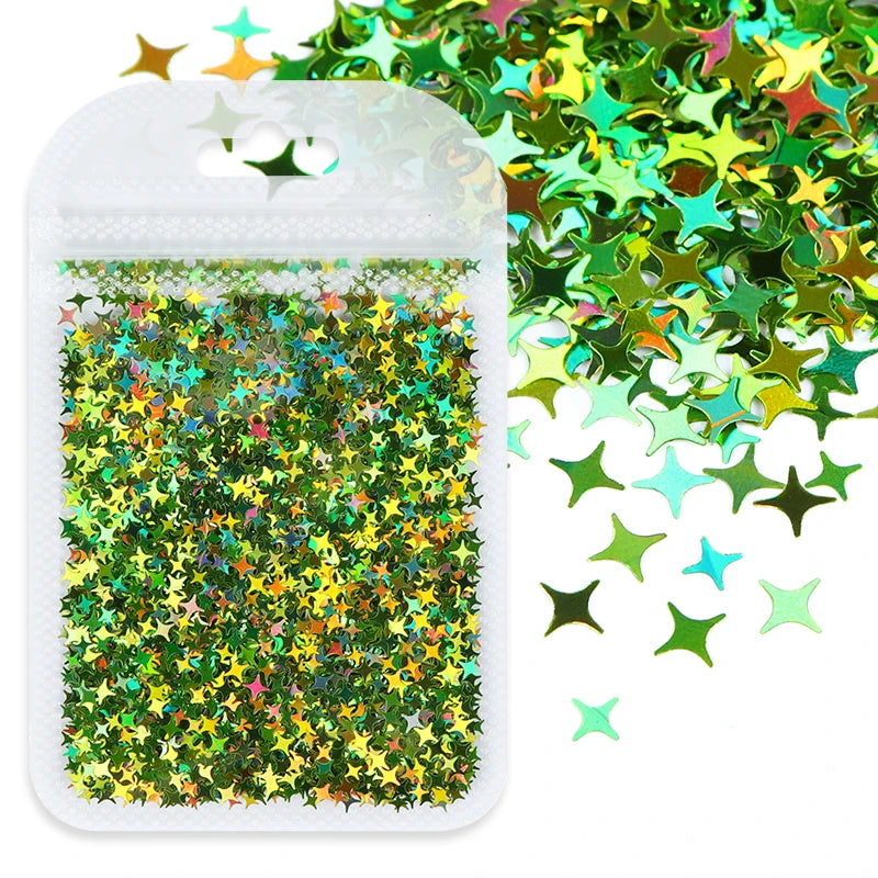 Shimmering Star Resin Sequins for DIY Crafts