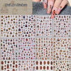 A collection of vintage angel and saint nail art stickers featuring cherubs, religious figures, and crosses.