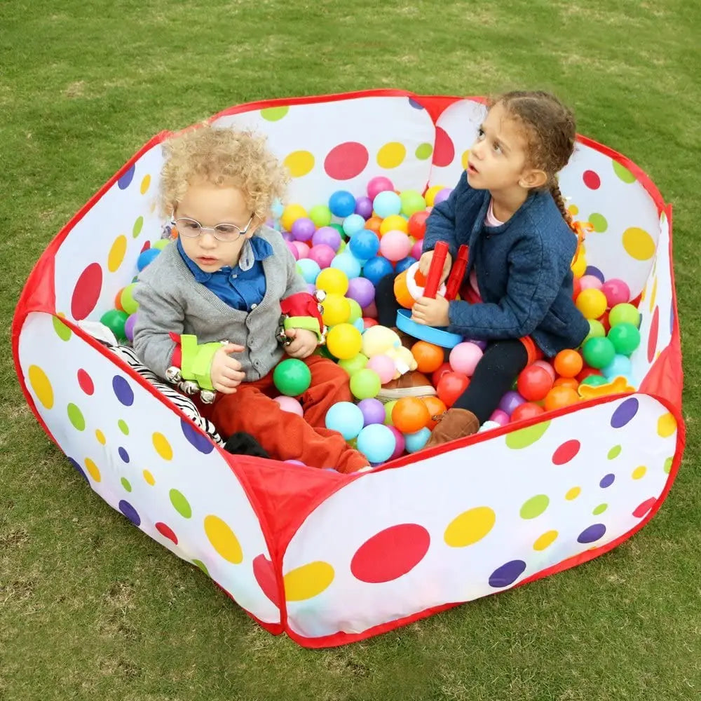 Kids' Foldable Ball Pit Play Tent with Storage Basket