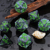 Plum Flower Polyhedral Dice Set (7 Pieces)