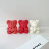 3D Rose Love Bear Silicone Mold for Candles, Soap, and Resin Crafts