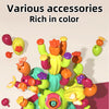 A colorful set of cactus building blocks and accessories for creative DIY educational play.