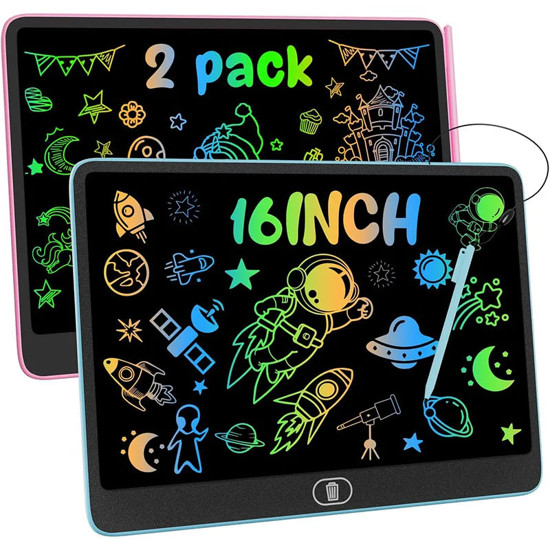 16-Inch LCD Writing Tablet for Kids (2-Pack)
