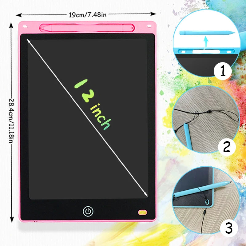 LCD Writing Tablet for Kids – Doodle Board with Lock Function