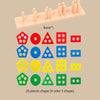 Geometric Shape Sorting Blocks Set for Toddlers
