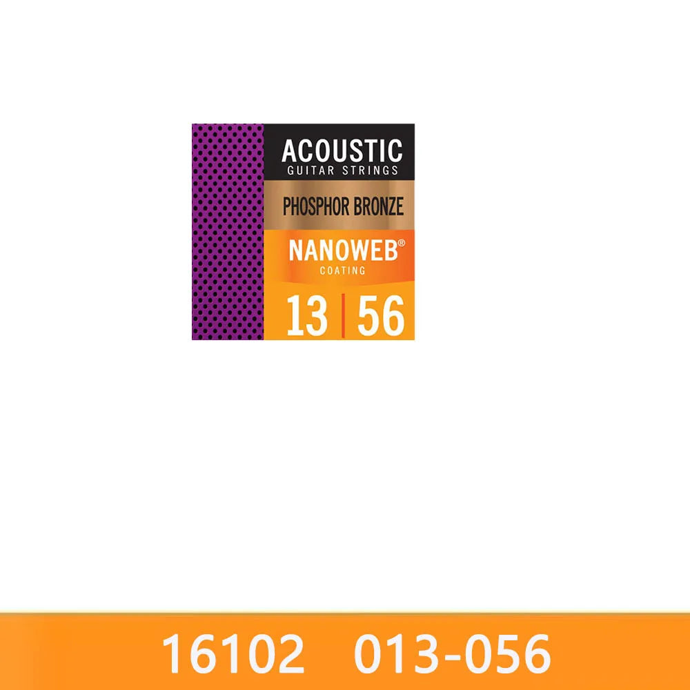 Packaging for Acoustic Guitar Strings, Phosphor Bronze coating, size 13/56.
