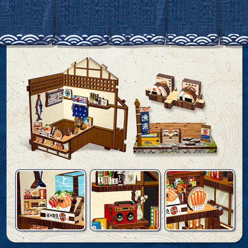 Japanese Mini Store Book Nook DIY Kit