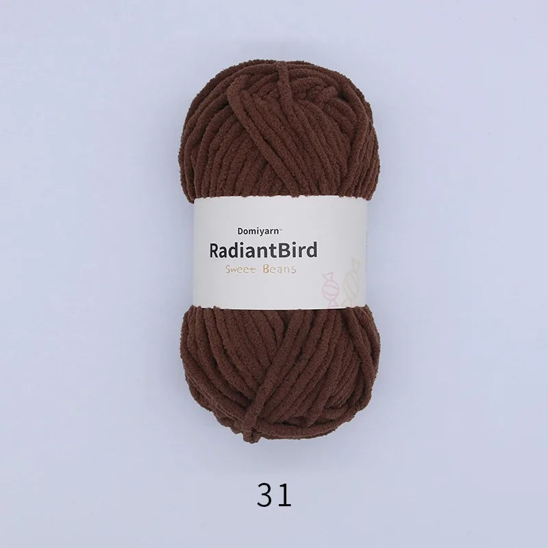 Soft Polyester Yarn for Knitting and Crochet