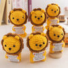 Handmade Crochet Lion Doll with Card