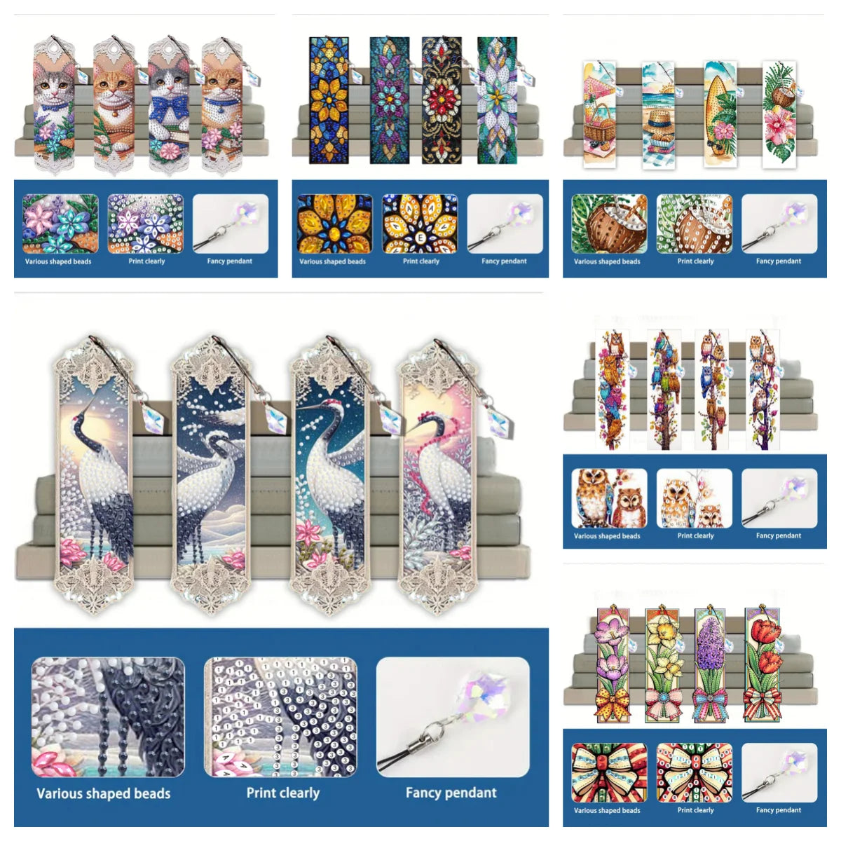 DIY Diamond Art Bookmark Craft Kit