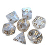 7-Piece Polyhedral Dice Set with Dual-Color Design for RPG and Tabletop Games