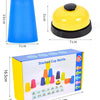 Montessori Stacking Cup Game with Color Cards