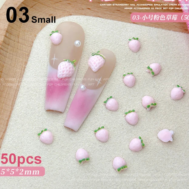 Fruit & Floral Resin Nail Art Decorations
