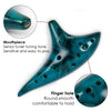 12-Hole Ceramic Ocarina in Alto C with Songbook and Carry Bag