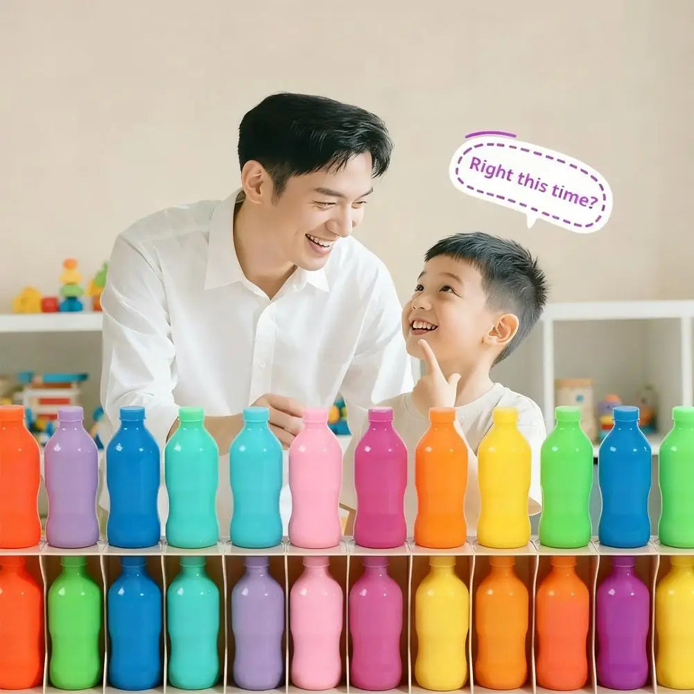 Wooden Bottle Guessing Game for Kids & Family