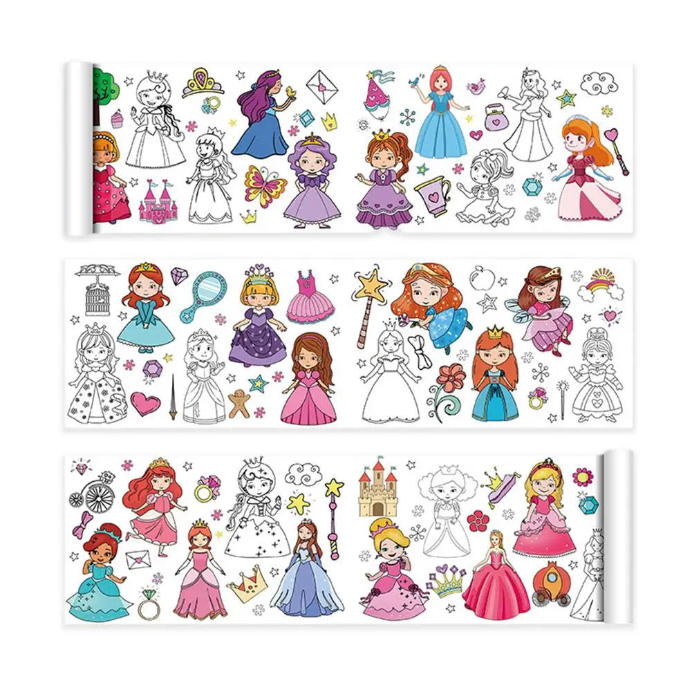 Kids' Creative Drawing Scroll with Fun Themes