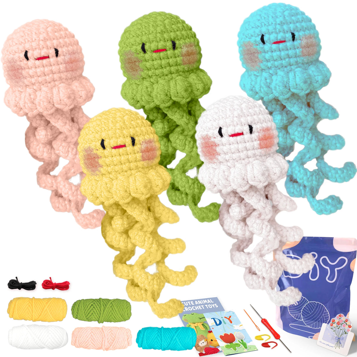 Animal Crochet Kit for Beginners – Complete Starter Set with Step-by-Step Guide