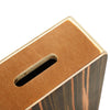 Compact Ebony Wood Cajon Drum with Adjustable Strap