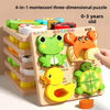 Montessori 3D Wooden Animal & Traffic Puzzle for Kids