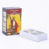 A box of Origin Tarot for Beginners deck with a guidebook and a stack of cards.