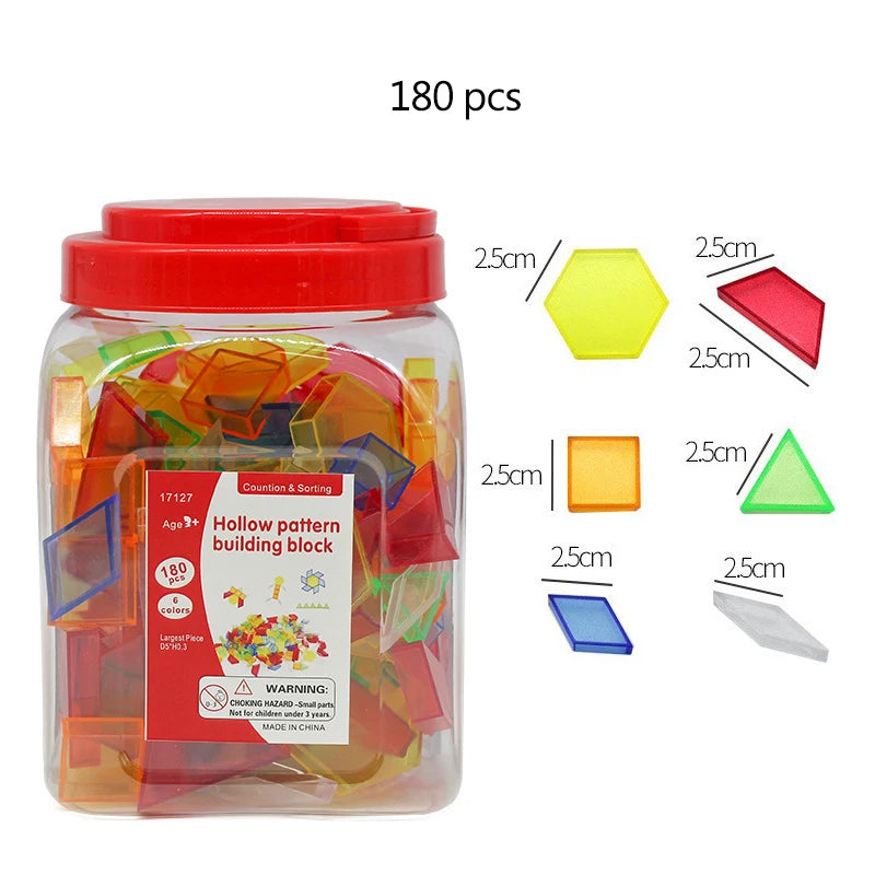 Montessori Light Table Sorting Blocks for Sensory Learning
