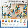 A display of colorful magnetic pipe building blocks and accessories for kids