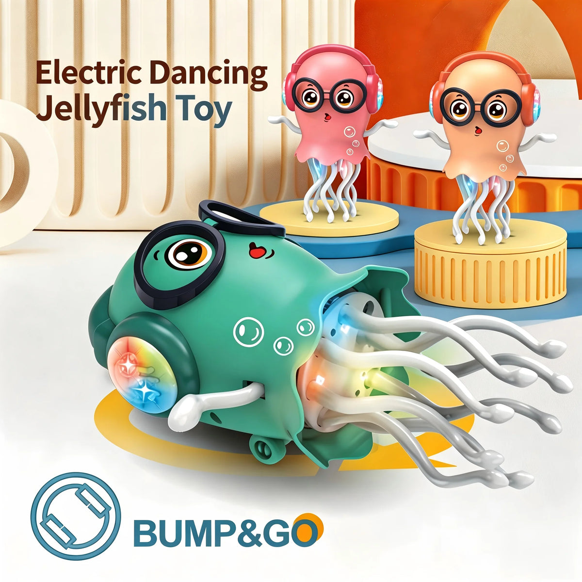 Dancing Jellyfish Robot Toy with Music and Lights