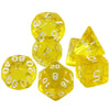 Crystal Clear Polyhedral Dice Set for Tabletop RPGs