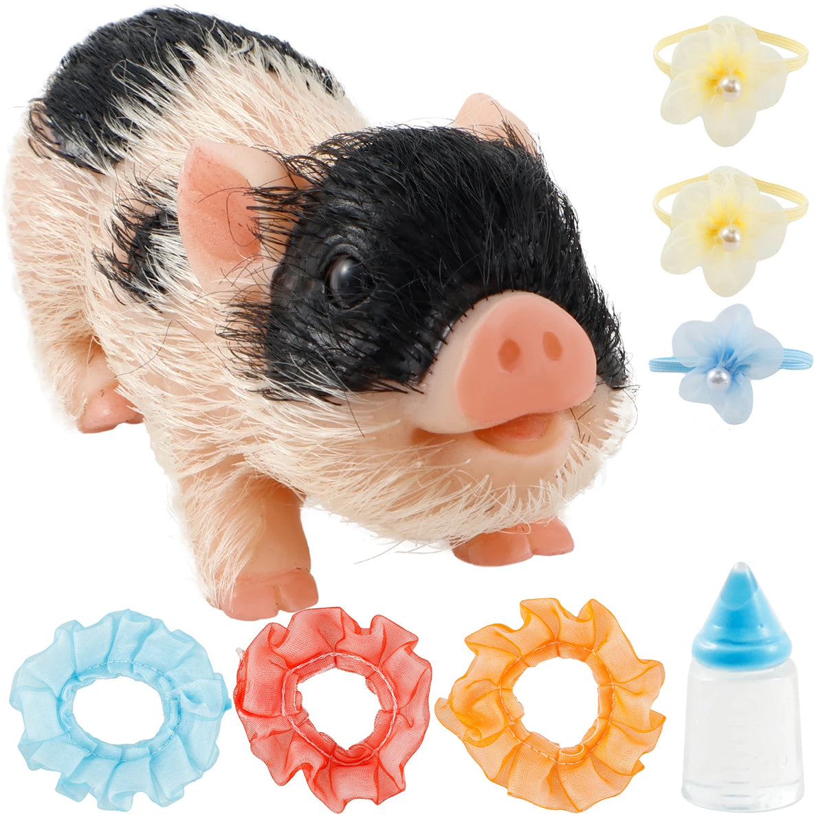 Realistic Soft Silicone Piglet Plush Toy
