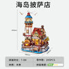 Wooden Island Pizza Shop DIY Assembly Model Kit