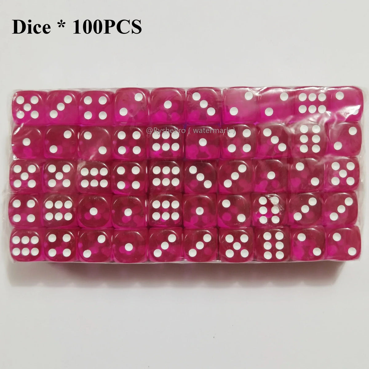 Acrylic Dice Set – 100 Colorful 14mm Dice for Games, Parties & Learning