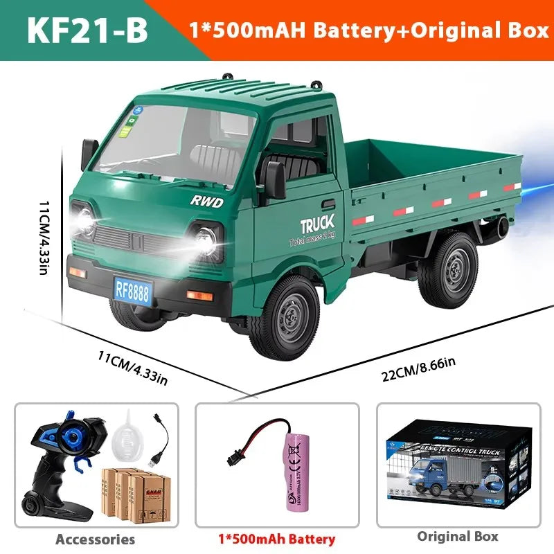 Remote Control Stunt Truck with LED Lights and Spray Effect