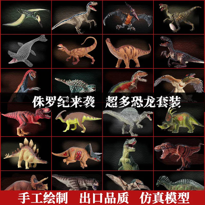 Realistic Dinosaur Figurine Collection for Imaginative Play