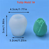 3D Tulip Flower Silicone Mold for Candle and Soap Making