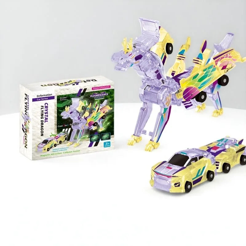 Unicorn Transformer Car 2-in-1 Magnetic Transforming Toy