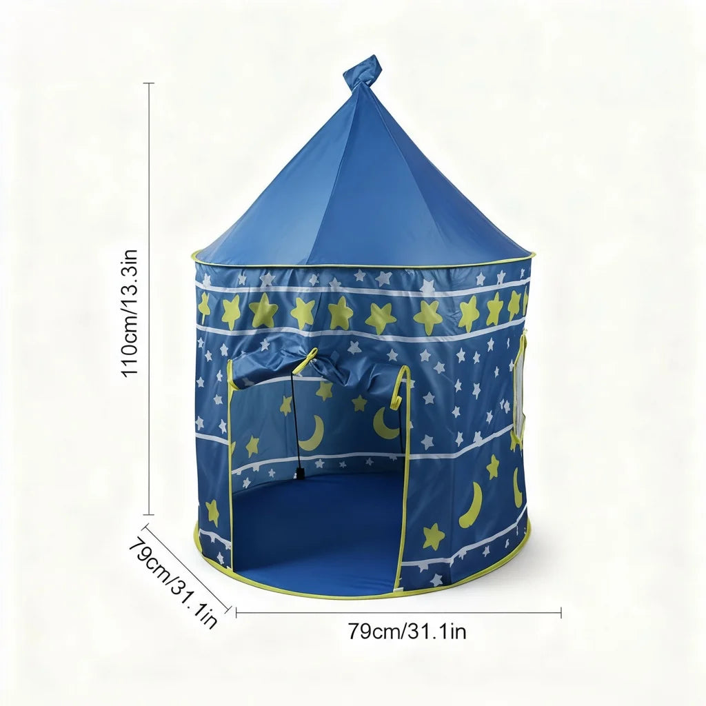 Kids' Pop-Up Play Tent – Portable Fairy Tale Castle