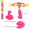 LED Light-Up Flying Copter Toys with Catapult Launcher