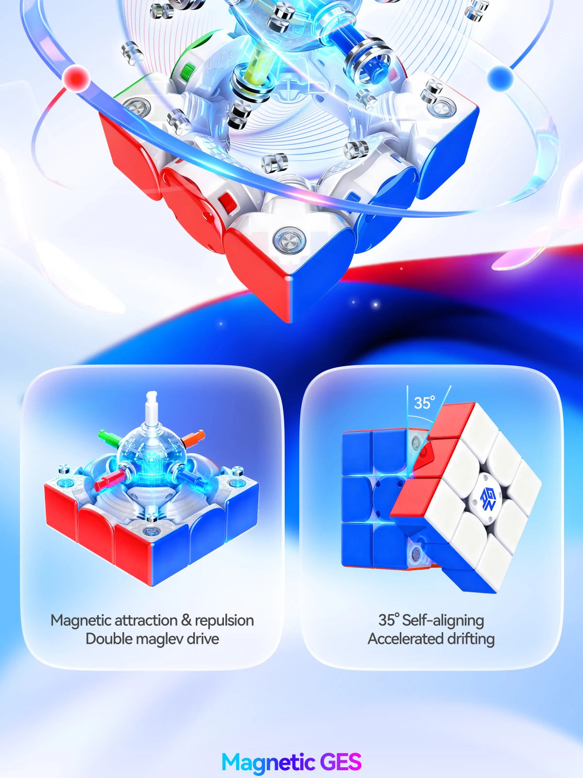 GAN i4 Smart Speed Cube 3x3 with App Connectivity