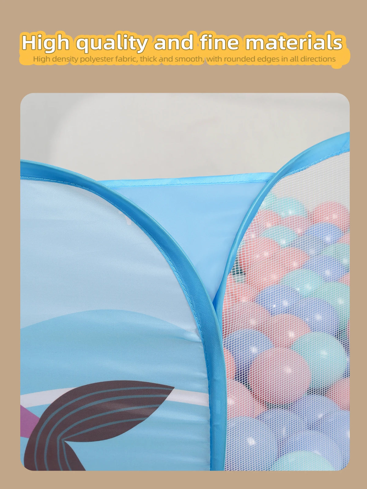 Foldable Kids Ball Pit with Basketball Hoop