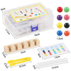 Montessori Wooden Test Tube Bead Sorting Game for Toddlers