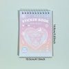 A pink sticker book titled Chain of Love featuring 30 unique fantasy aesthetic stickers for decorating journals.