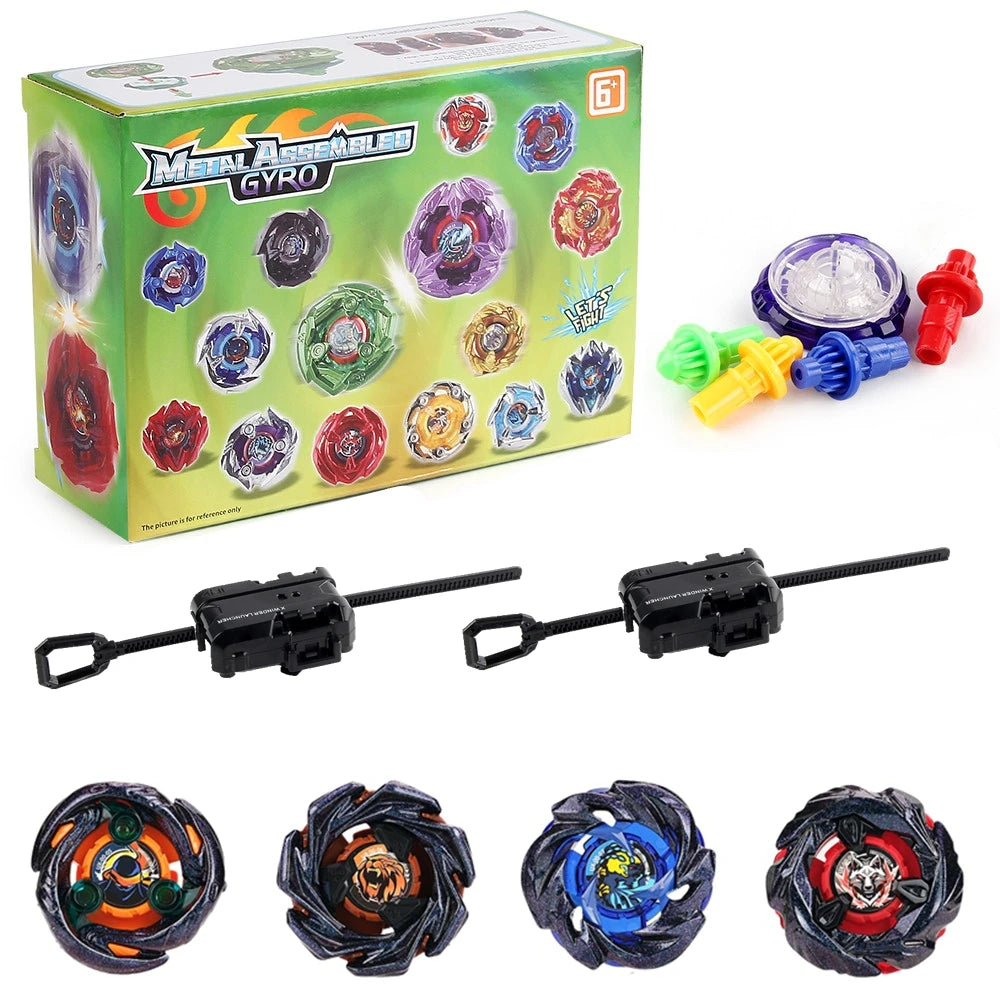 Gyro Spinning Tops Battle Set with Launchers