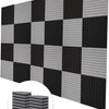 50-Pack Acoustic Foam Panels for Soundproofing and Studio Treatment