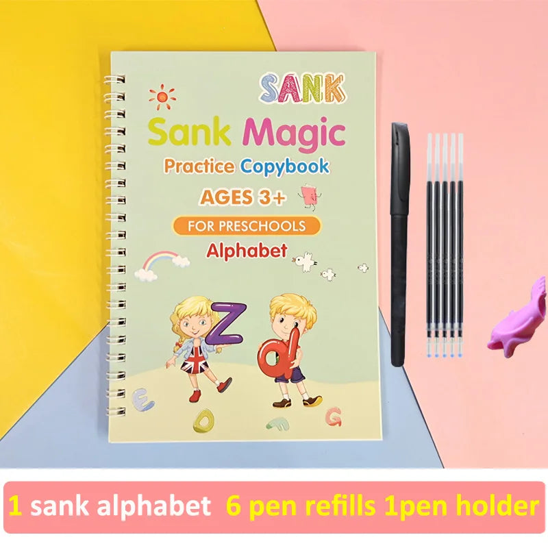 Reusable Magic Arabic Writing Practice Book for Kids